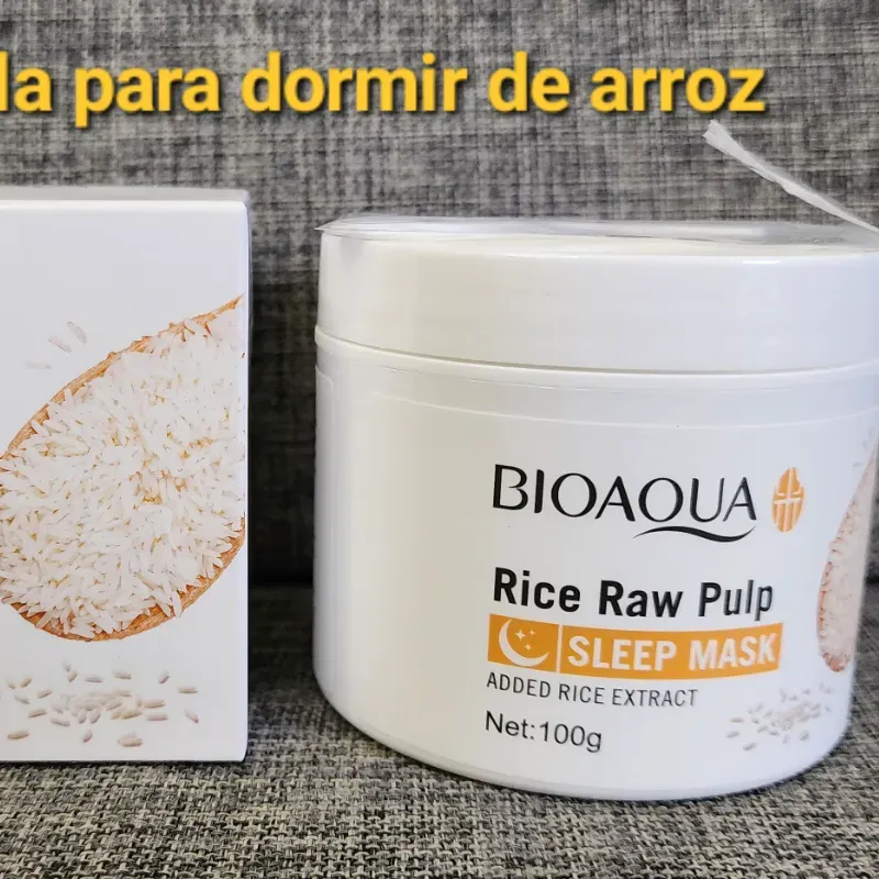 Mascarilla para dormir de arroz Bioaqu