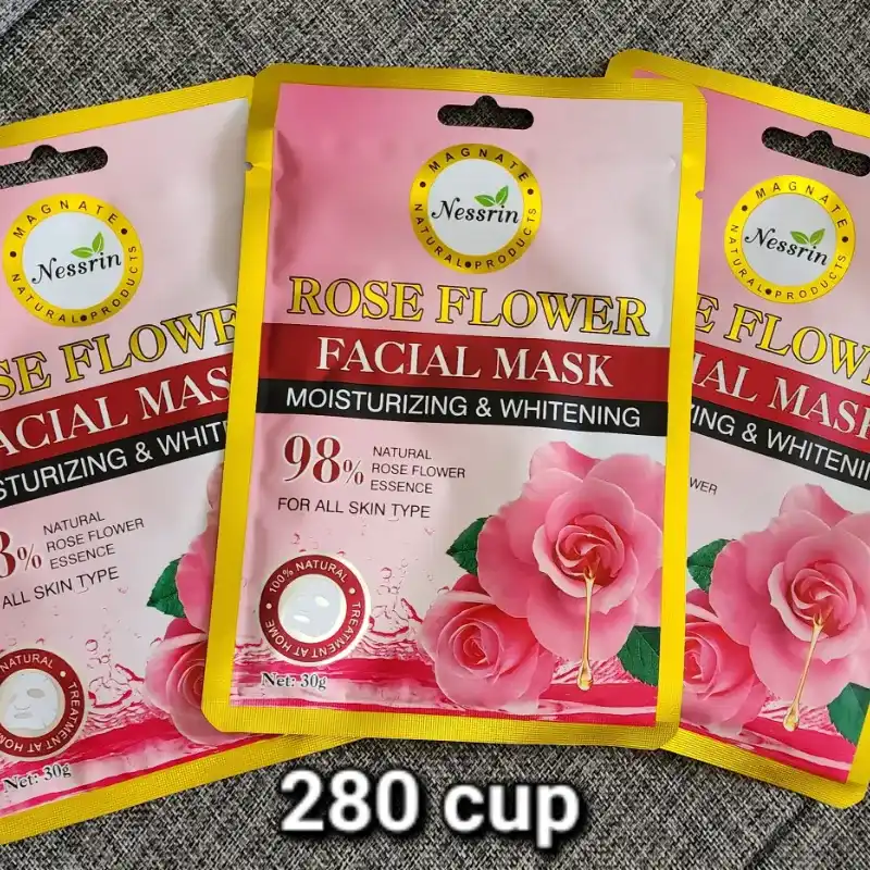 Mascarillas de velo de rosas