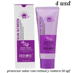 Protector solar de retinol con romero 50 spf