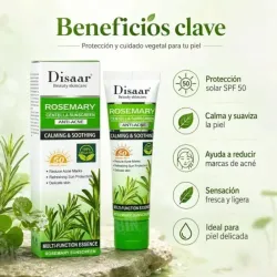 Protector solar para acne con centella asiatica y romero