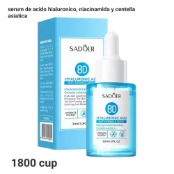 Serum de acido hialuronico, niacinamida y centella asiatica