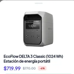 Ecoflow Delta 3 Classic  719.99 usd