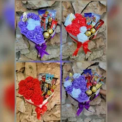 Cestas con Rosas y Chuches (Por encargo)