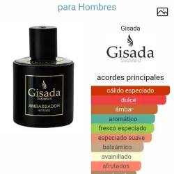 Gisada Ambassador Intense 100ml no tiene la caja 