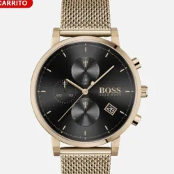 Hugo Boss watch 43mm cronógrafo oro rosa pálido