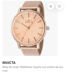 Invicta WildFlowers 38 mm rose gold for womens