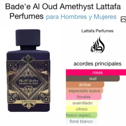 Lattafa Badee Al Oud Amatista. Eau de farfum 3.4 Oz 