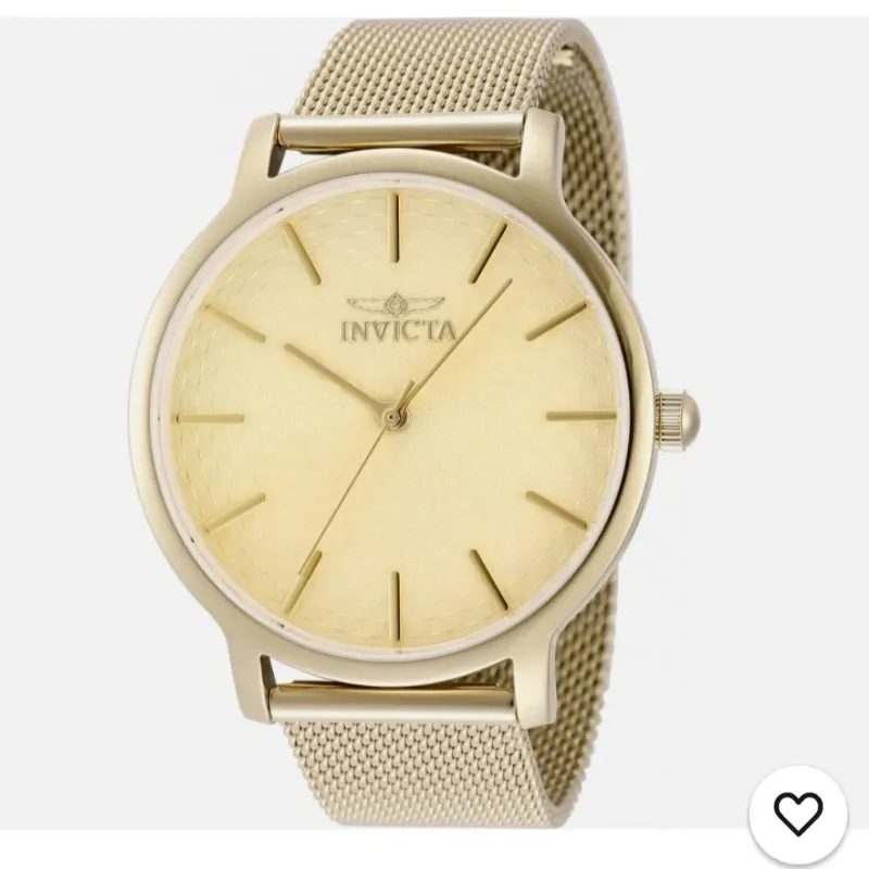 Reloj Invicta Wildflower de cuarzo con esfera dorada para mujer, modelo 48973