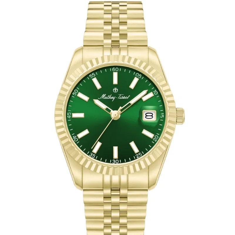 Reloj Mathey Tissot 40mm cuarzo cara verde