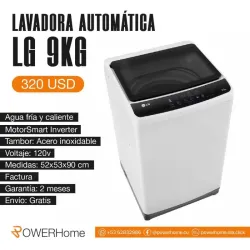 Lavadora automática LG de 9kg