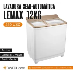 Lavadora semiautomática LEMAX de 12kg