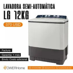 Lavadora semiautomática LG de 12kg