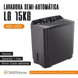 Lavadora semiautomática LG de 18kg 