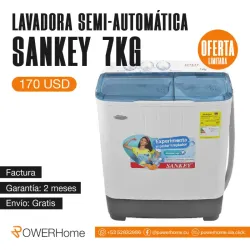 Lavadora semiautomática SANKEY de 7kg