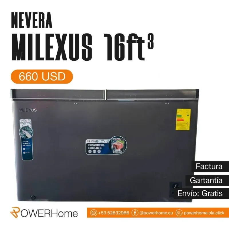 Nevera MILEXUS de 16 pies³