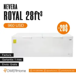 Nevera ROYAL de 28 pies³