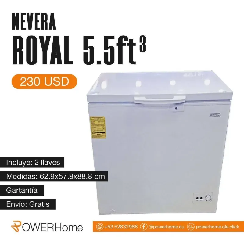 Nevera ROYAL de 5.5 pies³