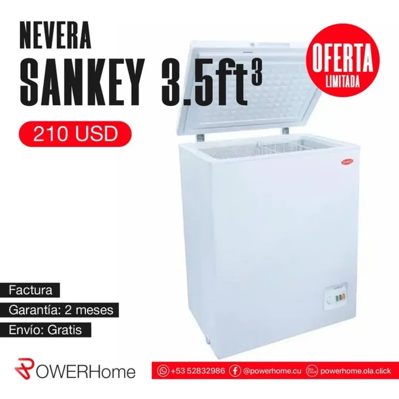 Nevera SANKEY de 3.5pies³