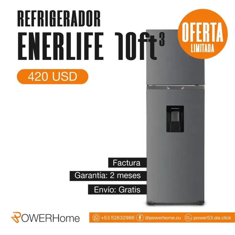 Refrigerador ENERLIFE de 10 pies³