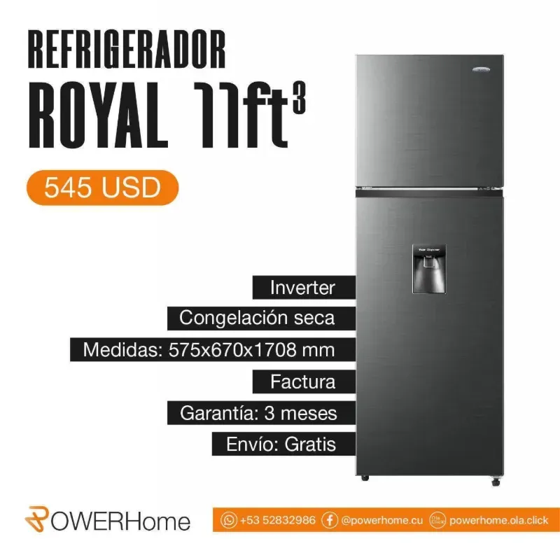 Refrigerador ROYAL de 11 pies³