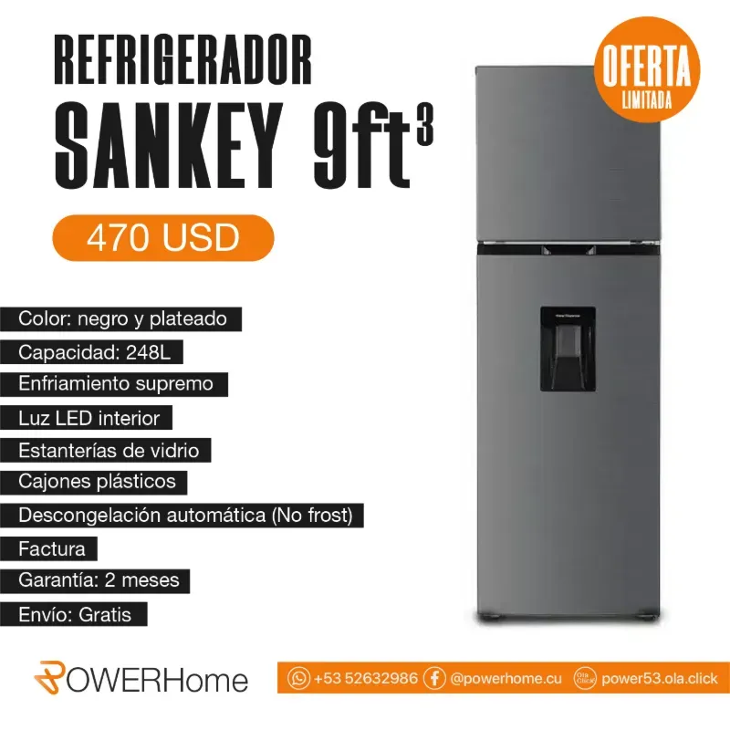 Refrigerador SANKEY de 9 pies³