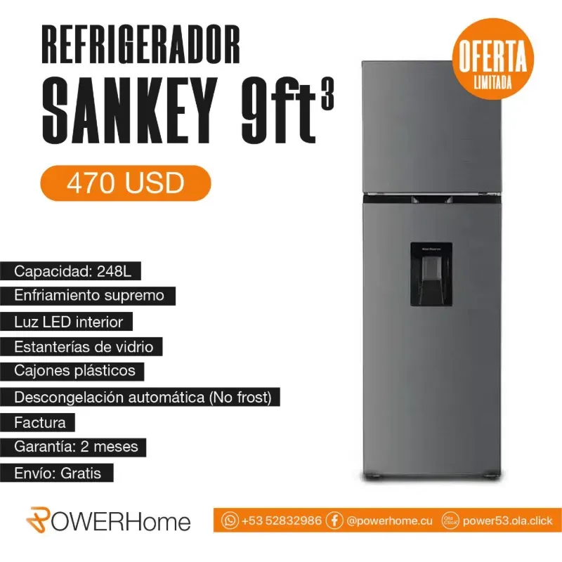 Refrigerador SANKEY de 9 pies³