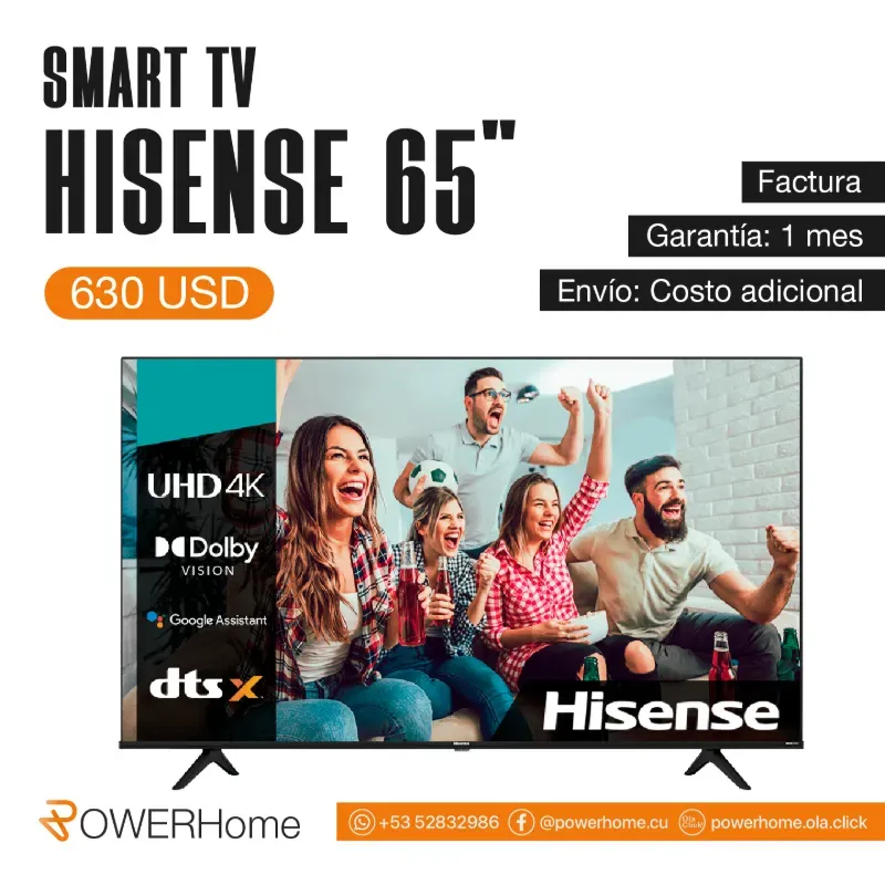 Smart TV HISENSE de 65"