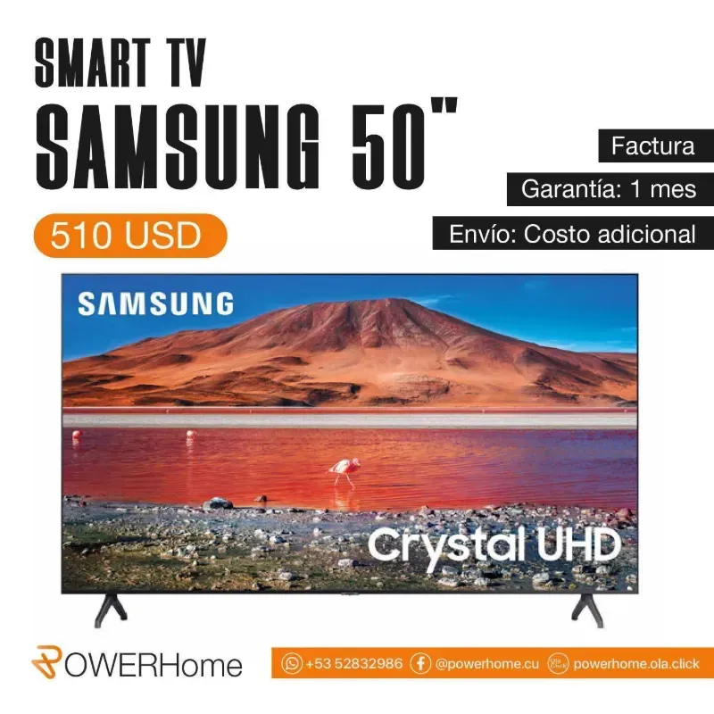 Smart TV SAMSUNG de 50" (50 pulgadas)