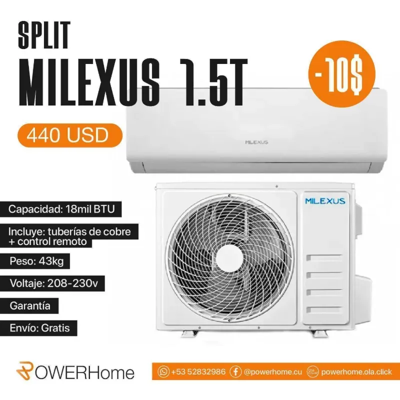 Split MILEXUS de 1.5t (1.5 toneladas)