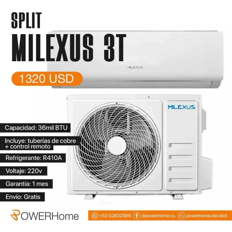 Split MILEXUS de 3t (3 toneladas)