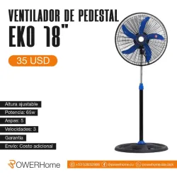 Ventilador de pedestal EKO de 18"