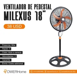 Ventilador de pedestal MILEXUS de 18"