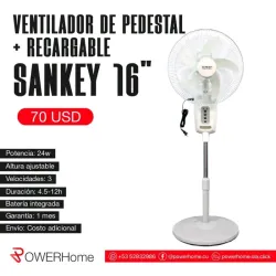 Ventilador recargable SANKEY de 16"