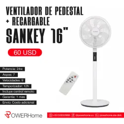 Ventilador recargable SANKEY de 16"