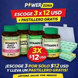 3 x12 Escoje de las vitaminas disponibles y haz tu combo