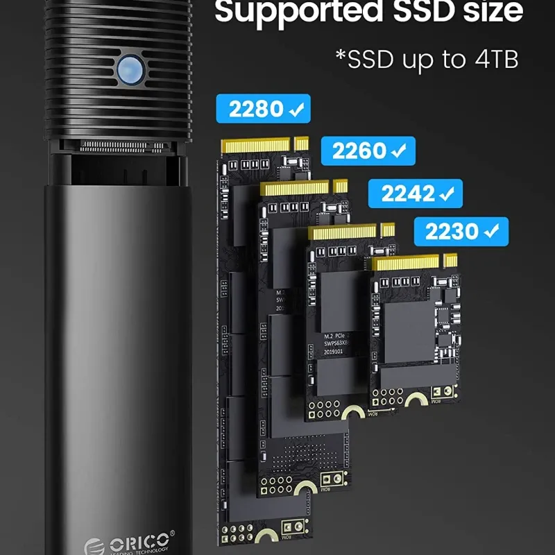 Adaptador Orico para HDD SATA M2/NVME