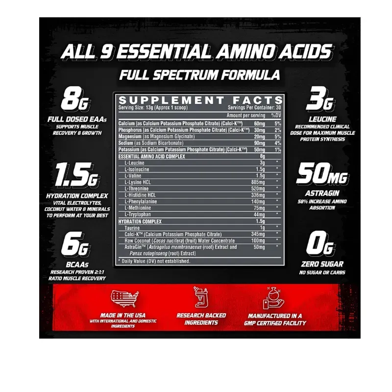 Amino Nutrex EEA+Hydratacion 30 servicios