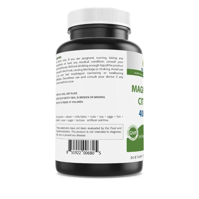 Citrato de Magnesio 250Tab de 400mg 