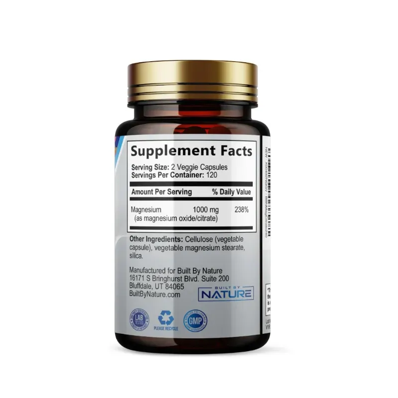 Citrato de Magnesio de 240 Tabletas de 1000mg 