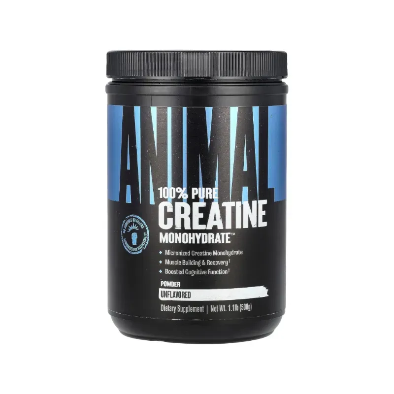 Creatina Marca Animal , Monohydratada Ultra Pura 100%, 100 Servicios