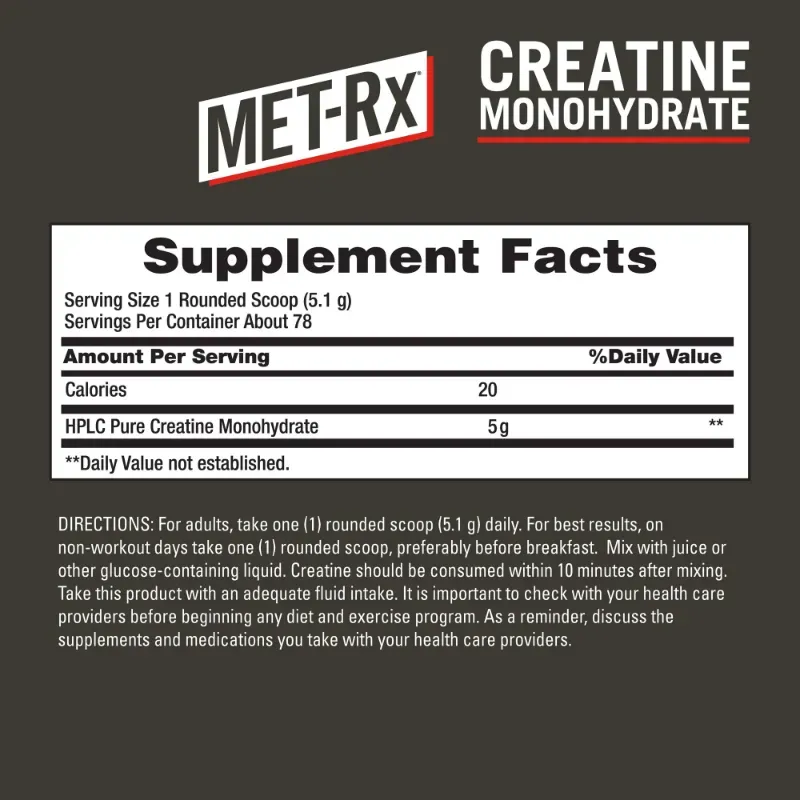 Creatina METRX Monohydratda 80 Servicios 