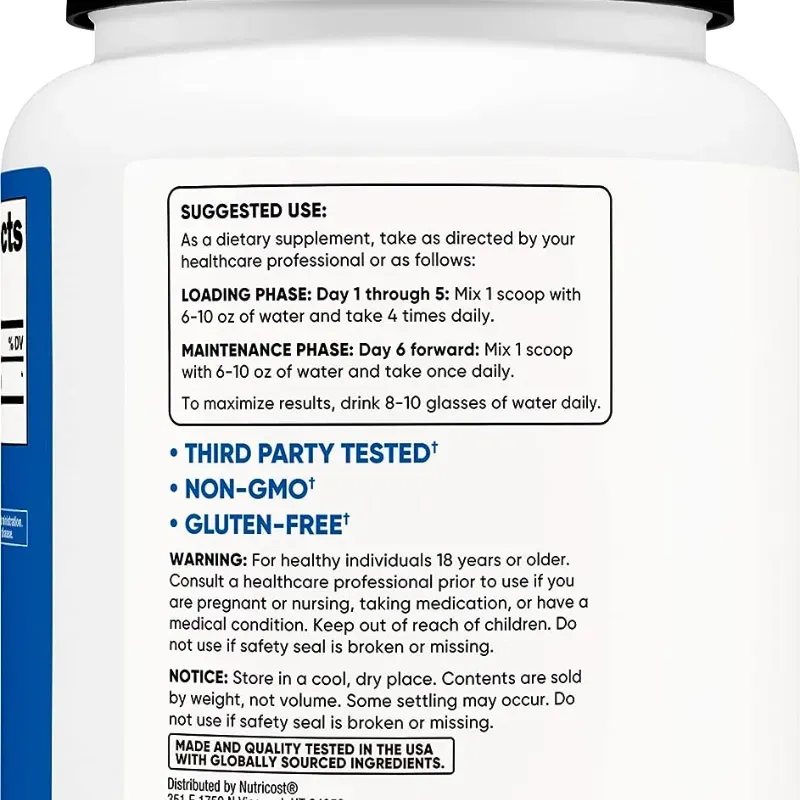 Creatina Nutricost Monohidratada 200 Servicios