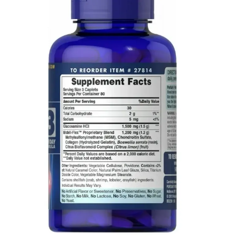 Glucosamina +Chondritin+MSM 1500mg  240 Tabletas 