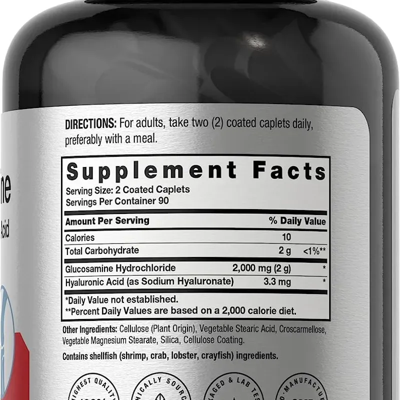 Glucosamina HCL 180 Tabletas de 2000mg 