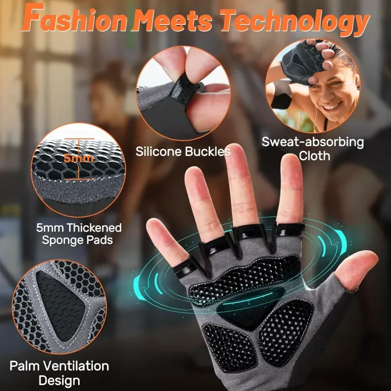 Guantillas con Muñequera desmontable Talla L