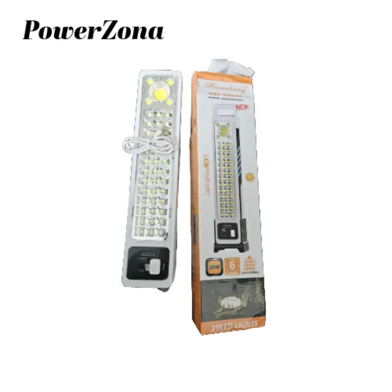 Lampara Recargable Con Puertos USB y Panel Solar de led LUZ BLANCA INTENSA