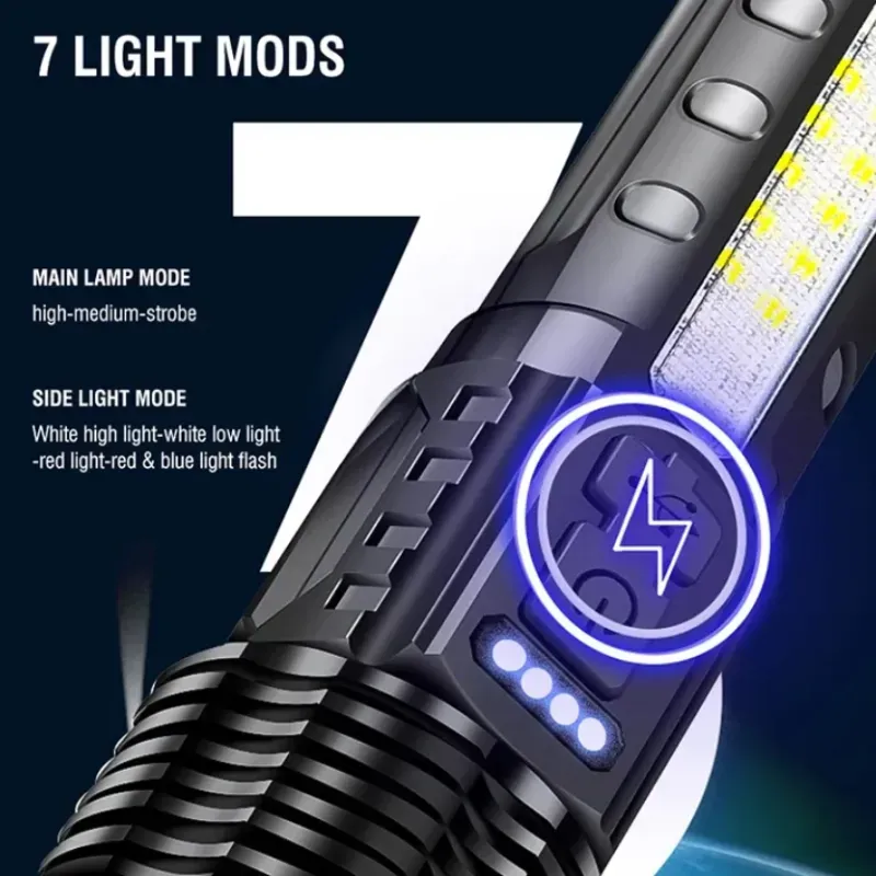 Linterna Tactical 20mil Lumens