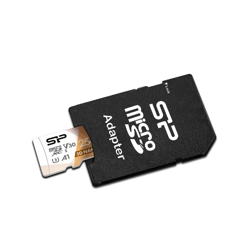 Microsd 256 GB SDXC 4K 100mb/s Silicon Power 