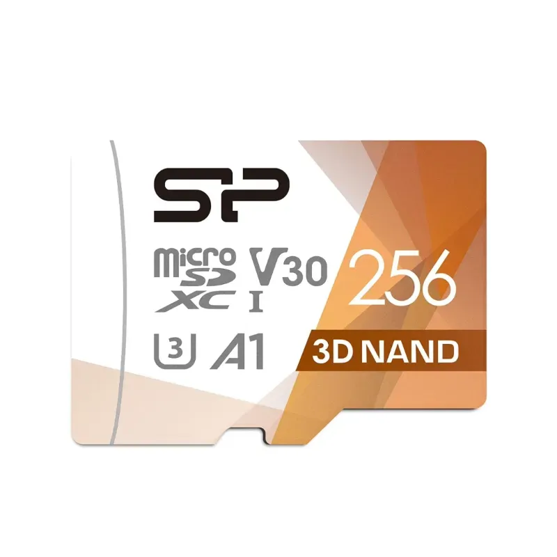 Microsd 256 GB SDXC 4K 100mb/s Silicon Power 