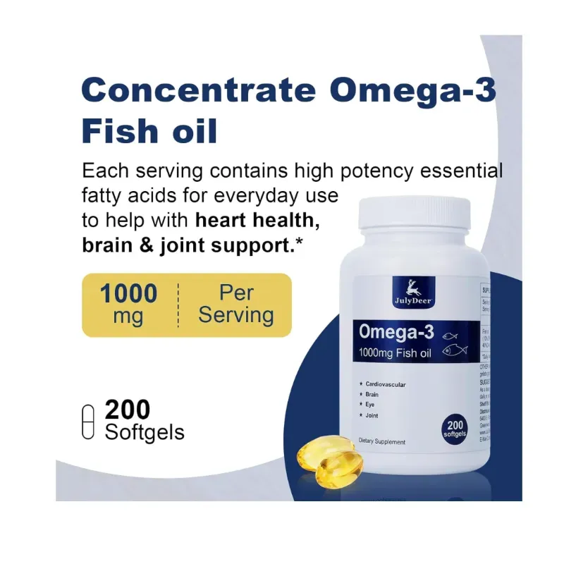 Omega 3 Concentrado Ultra Fuerte  de 1000mg 200Tabletas